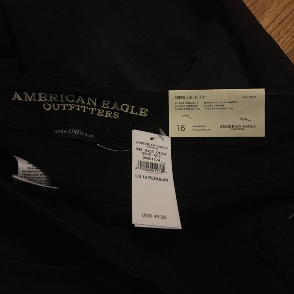 American Eagle black jeans size 16 regular - Picture 3 of 4